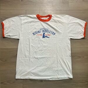 Hooters Official Bikini Inspector Ringer Tee – Fun Y2K Throwback
